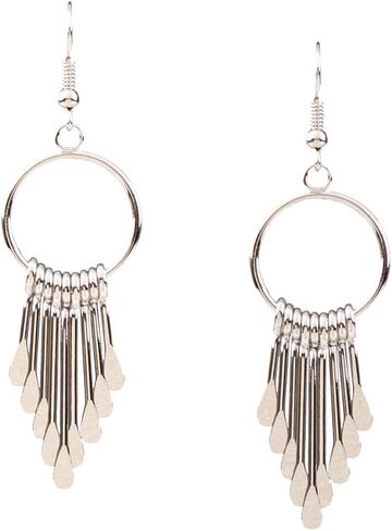 YAZILIND Women Ethnic Style Tassel Drop Pendant False Collar Statement Necklace Earrings Set in Saudi Arabia