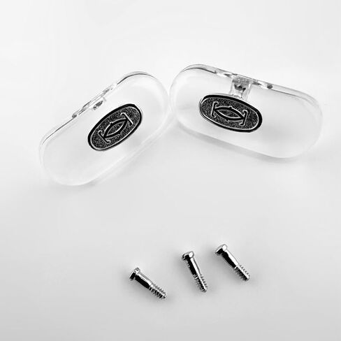 Nose Pads Replacement for Cartier Screw-in Eyeglasses Sunglasses Size Large with screws and screwdriver in Saudi Arabia