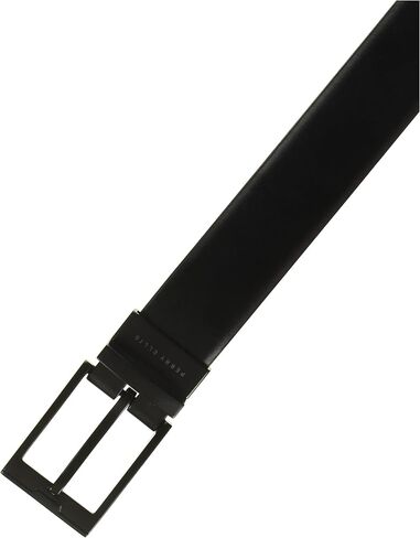 Perry Ellis Portfolio Men’s Reversible Cop Belt, Matte Leather, Burnished, Black Buckle, 1.5" Width (Available in Big & Tall) in Saudi Arabia