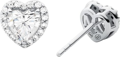 Michael Kors Women's Brilliance Sterling Silver Cushion Cut Stud Earrings in Kuwait