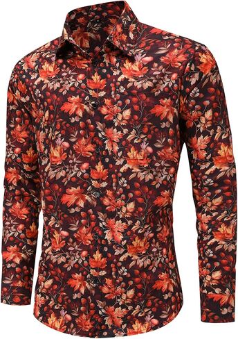 Funny Men’s Novelty Long Sleeve Button Down Shirts for Parties and Fun Occasions in Saudi Arabia