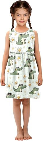 senya Sleeveless Summer Dress Pastel Rainbow Hearts Girls Skirt Dresses in Saudi Arabia