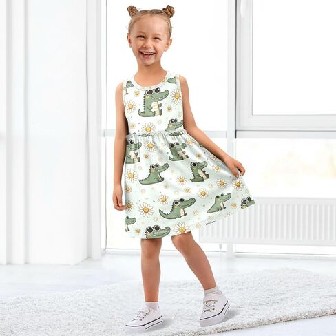 senya Sleeveless Summer Dress Pastel Rainbow Hearts Girls Skirt Dresses in Saudi Arabia