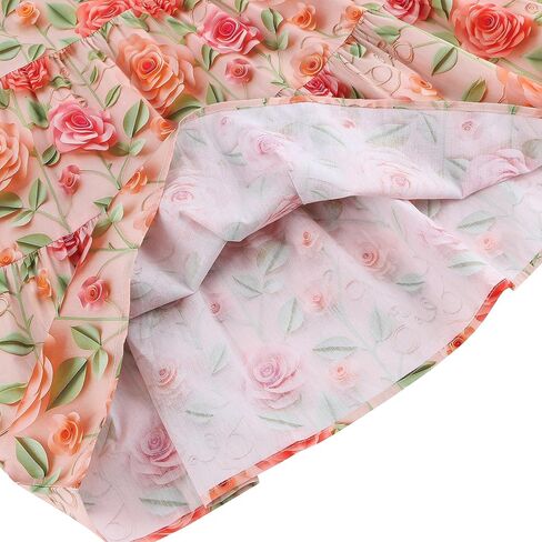 طفل فتيات الدانتيل الأزهار فستان الأميرة بلا أكمام شاطئ Sundress in Kuwait