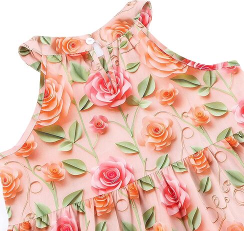 طفل فتيات الدانتيل الأزهار فستان الأميرة بلا أكمام شاطئ Sundress in Kuwait