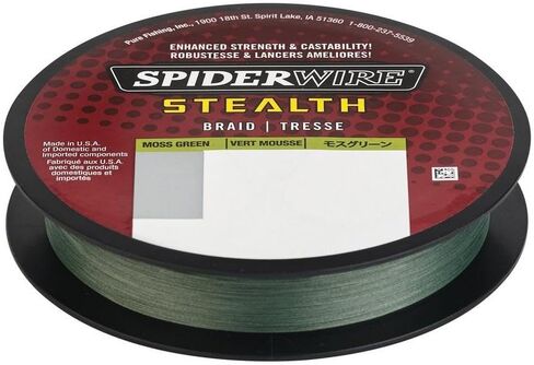 SpiderWire Stealth 8lb Braid + Trilene 100% Fluorocarbon Dual Spool, Hi-Vis Yellow/Clear, Superline Mono Equiv: 8lb, 20lb - 150yd | 137m in Saudi Arabia