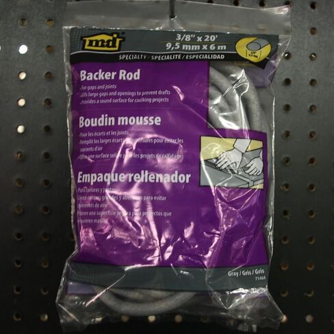 ام-دي بلدنغ برودكتس 71464 - مجموعة قضبان عازلة متعددة الاستخدامات 3/8 × 20 قدم، رمادي - قضبان فوم اساسية للسد والإغلاق الدقيق in Kuwait