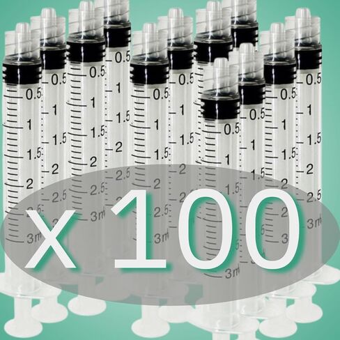 MediVena ONE-CARE 1ml Luer-Lock Syringes, Sterile, Low Dead Space, 100/bx Blister-Packed Syringes 1cc in Kuwait