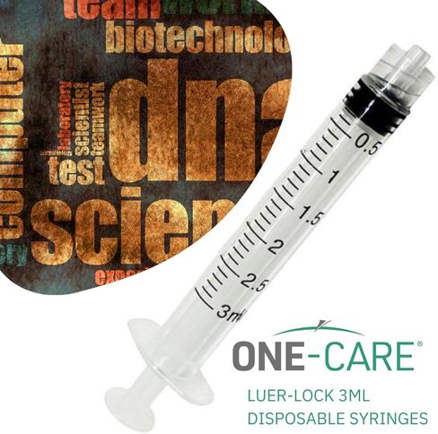 MediVena ONE-CARE 1ml Luer-Lock Syringes, Sterile, Low Dead Space, 100/bx Blister-Packed Syringes 1cc in Kuwait