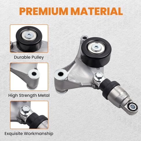 maXpeedingrods 38216 Belt Tensioner Assembly for Toyota Camry 2002-2009, Highlander 01-07, Rav4 01-08, for Scion tC/xB 2005-2010 with Pulley, 1662028012, 1662028090, 166200W110 in Saudi Arabia