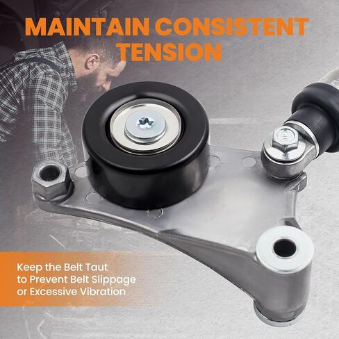 maXpeedingrods 38216 Belt Tensioner Assembly for Toyota Camry 2002-2009, Highlander 01-07, Rav4 01-08, for Scion tC/xB 2005-2010 with Pulley, 1662028012, 1662028090, 166200W110 in Saudi Arabia