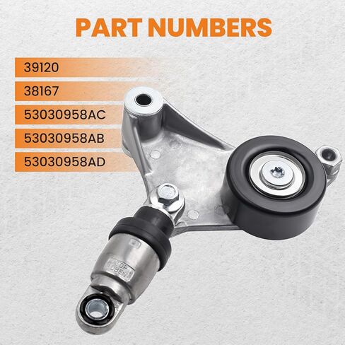 maXpeedingrods 38216 Belt Tensioner Assembly for Toyota Camry 2002-2009, Highlander 01-07, Rav4 01-08, for Scion tC/xB 2005-2010 with Pulley, 1662028012, 1662028090, 166200W110 in Saudi Arabia