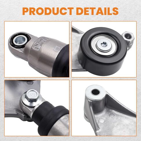 maXpeedingrods 38216 Belt Tensioner Assembly for Toyota Camry 2002-2009, Highlander 01-07, Rav4 01-08, for Scion tC/xB 2005-2010 with Pulley, 1662028012, 1662028090, 166200W110 in Saudi Arabia