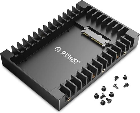 اوريكو محول القرص الصلب 2.5 الى 3.5 هارد ديسك SSD صينية حامل حامل ل 7/9.5/12.5 ملم 2.5 انش HDD/SSD مع واجهة ساتا III in Kuwait