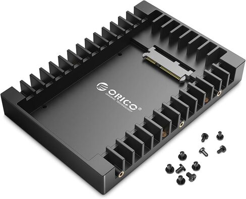 اوريكو محول القرص الصلب 2.5 الى 3.5 هارد ديسك SSD صينية حامل حامل ل 7/9.5/12.5 ملم 2.5 انش HDD/SSD مع واجهة ساتا III in Kuwait