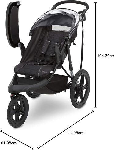 Jeep Classic Jogging Stroller by Delta Chidlren, Grey in Saudi Arabia