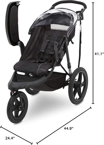 Jeep Classic Jogging Stroller by Delta Chidlren, Grey in Saudi Arabia