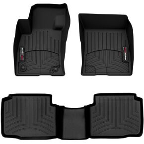 Weathertech مخصص Floirliners for Ford Escape - الصف الأول والثاني (4417171-4415872) ، أسود