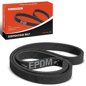 A-Premium Dual-Sidence Drive Belt متوافق مع فولكس واجن جيتا 1999-2009 ، الجولف 1999-2006 ، بيتل 1998-2010 ، جولف سيتي 2007-2010 ، جيتا سيتي 2007-2009 ، 1.8L 1.9L 2.0L 2.0L
