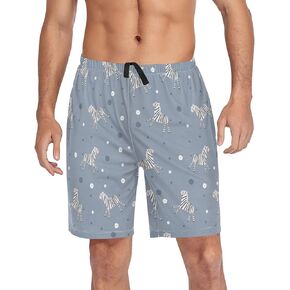 Men's Pajama Shorts Siamese Cats Sleep Shorts for Men Pajama Bottom Pants S