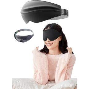 3D Air Bag Sleep Mask, Luxury Sleep mask for Back and Side Sleepers, 100% blockout Light, Sleep mask for Men and Women, Zero Eye Pressure, Breathable and Soft Eye Shade Cover.