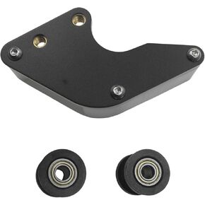 Motorcycle Aluminum Plastic Chain Guard Guide Protector+8M 10M Chain Rollers Wheels for TTR SSR XR CRF KLX 50 70 110 125 140 150 160cc Pit Dirt Bike ATV Motorbike Motocross (Black)