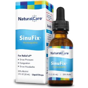 NaturalCare Sinus Relief Homeopathic Drops | Temporary Relief from Sinus Headache & Pressure, Congestion, Sneezing & Runny Nose | Non-Drowsy | 1oz