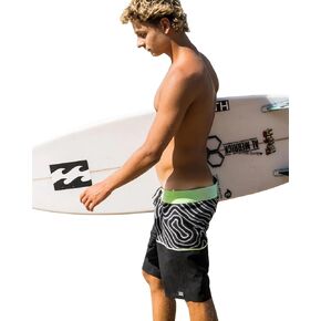 Billabong Men's Fifty50 Airlite Performance 19" Boardshorts Swim Trunks, Color Asphalt, Size 33