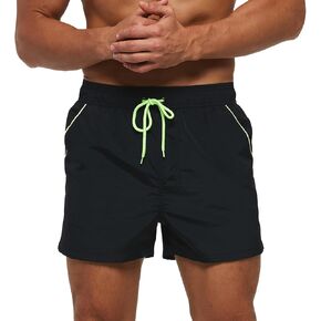 Mens Swim Trunks Men's Quick Dry Swim Shorts Swimming Trunks Bathing Suit Beach Shorts Swimwear with Mesh Liner