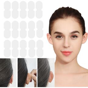 Stick Out Your Ears, Elf Ear Stickers, Transparent One Sided Ear Tapes, Silicone Cosmetic Ear Patch to Creat V-Shaped Face, Ear Training Accessory Posture Corrector (12pcs)