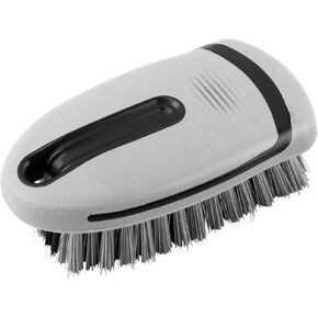 Quixleen Stiff Bristle Detailing Carpet Brushes for Car and Home Cleaning, Interior Leather Brush for Automotive, Couch, Stain Remover(Color:Grey)