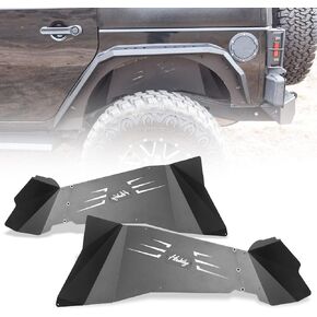Inner Fender Liners Compatible for Jeep Wrangler JK JKU Unlimited 2WD 4WD 2007-2018, Offroad Powder Coated Steel Splash Guard Front + Rear 4PCS with Accessories in Kuwait