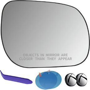 EAP Passenger Side Mirror Glass Compatible with Toyota RAV4 2006-2011, Heated 8793142870 8793142880 8793142B00 8793142B40