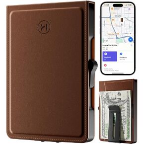 تعمل محفظة Mens مع Tracker Smart ، ومحفظة Airtag المنبثقة البسيطة مع Find My ، 7 بطاقات مع نافذة الهوية ، ومقطع المال ، ومكتشف محفظة GPS ، و RFID ، وهدية له (ألياف الكربون الأسود)