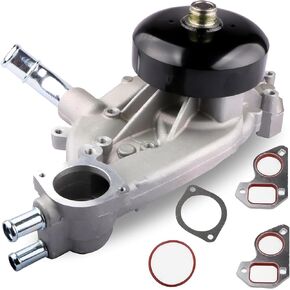 AW5104 Engine Aluminum Water Pump Compatible with Chevy Chevrolet Silverado 1500/ Tahoe/Suburban/Trailblazer/Express, GMC Sierra/Yukon, Cadillac, Buick, Hummer, Isuzu V8 4.8/5.3/6.0L