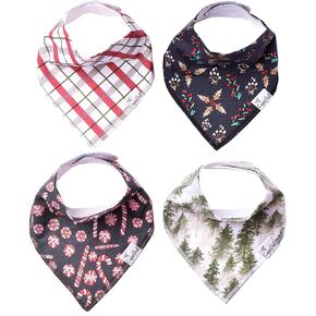 Copper Pearl Baby Bandana Bibs - 4 Pack Soft Cotton Baby Bibs for Drooling and Teething, Absorbent Drool Bibs for Baby Girl and Boy, Adjustable to Fit Newborns to Toddlers, Tons of Styles (Alta Set)
