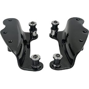 Black for Mounting Backrest Sissy Bar Luggage Rack 4 Point Docking Hardware Kit Compatible with Touring Road King Road Glide Street Glide Electra Glide 2009-2013