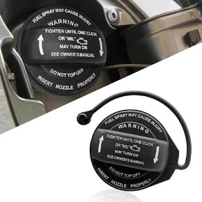 1 PC Car Fuel Tank Cap ، 2.44 "حامي تسرب ضيقة ضيقة ، ميناء حشو الوقود ، استبدال الغطاء المغلقة 5C0201550T 5Q0201550L ، متوافق مع فولكس واجن أودي (أسود)