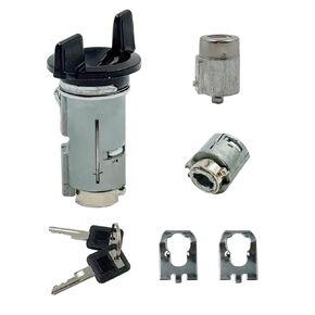 924-791 Ignition Switch Lock Cylinder & Door Lock Cylinder Set Fit for Chevy GMC K1500/K2500/K3500 C1500/C2500/C3500 Full Size Pickup 1988-1994 Replace 12300443 701400 LC1430 US-117LT