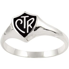 Ringmasters الأسود العادي CTR LDS CTR RING اختر الخاتم الإيمان الصحيح | تذكار LDS المجوهرات