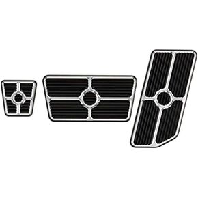 Billet Specialties 198625 Universal Grooved Pedal Kit, Black