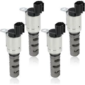 4 PCS Engine Variable Valve Timing (VVT) Solenoid Compatible with Toyota Land Cruiser Sequoia Tundra Lexus GS IS F GS450h GS460 GX460 LC500 LS460 LS600h LX570 Replacement for 917-234 1533038010