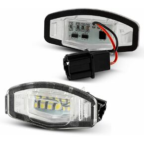 LED License Plate Lights for [Honda Civic 2001-2015] [Accord 2003-2017] [Pilot City MK4 MR-V 2003-2008] [Odyssey 2000-2004] [Acura MDX RL TL TSX ILX RDX] 6500K Xenon White Replacement