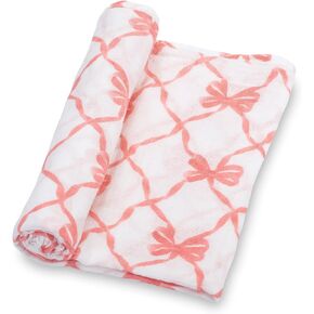 LollyBanks Swaddle Blanket | 100% Muslin Cotton | Newborn and Baby Nursery Essentials for Girls, Registry | Ballet Shoe Print in Kuwait