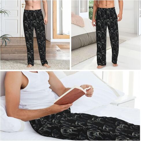 Mens Pajama Pants Men's Sleepwear Bottoms Lounge Pjs Pants with Pockets, S M L XL XXL in Kuwait