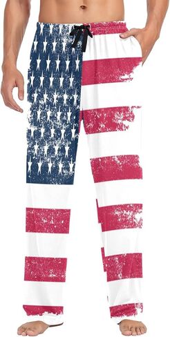 visesunny Stylish Floral Mens Pajama Pants 100% Cotton Soft Sleep & Lounge Pants PJ Bottoms with Pockets in Saudi Arabia