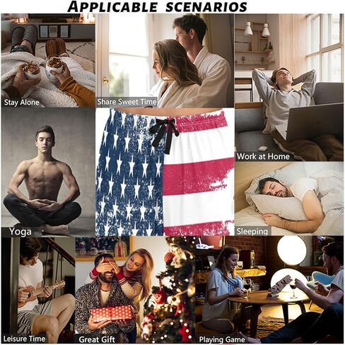 visesunny Stylish Floral Mens Pajama Pants 100% Cotton Soft Sleep & Lounge Pants PJ Bottoms with Pockets in Saudi Arabia