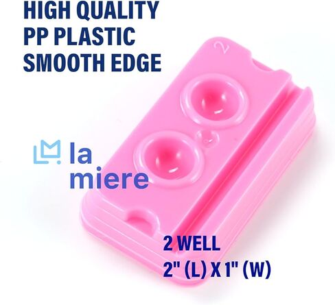 200 قطعة من آبار خلط الأسنان للاستعمال مرة واحدة، صواني خلط بيضاء 2 بئر، بئر خلط بلاستيكي بفتحتين (2 بئر، أبيض، 200) in Kuwait