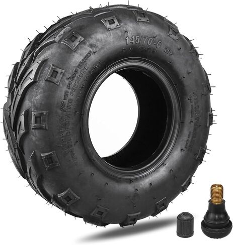 145/70-6 Mini Bike Tires, 145x70x6 Tubeless ATV Go Kart Tires Replacement for Coleman CC100X CT100U Baja Doodle Bug DB30 Motovox RT100 (1pcs) in Saudi Arabia