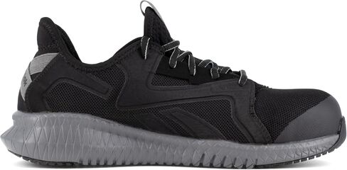 Reebok Work Men RB4064 Flexagon 3.0 Safety Athletic Work Composite Toe حذاء أسود ورمادي ، 6.5 in Saudi Arabia